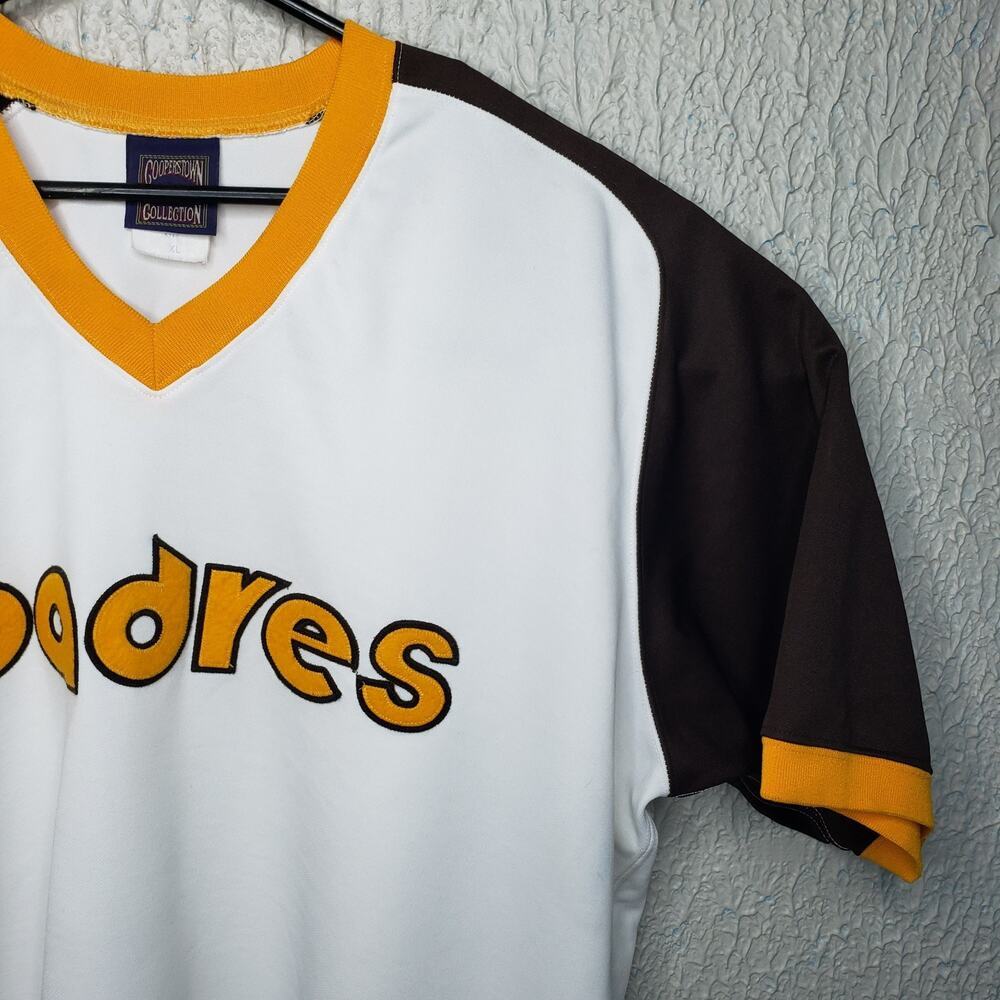 VINTAGE Majestic Cooperstown Jersey San Diego Padres Collection MLB Made USA XL - Picture 2 of 9